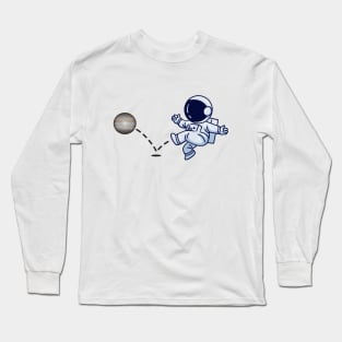 Astronaut plays Jupiter Soccer Long Sleeve T-Shirt